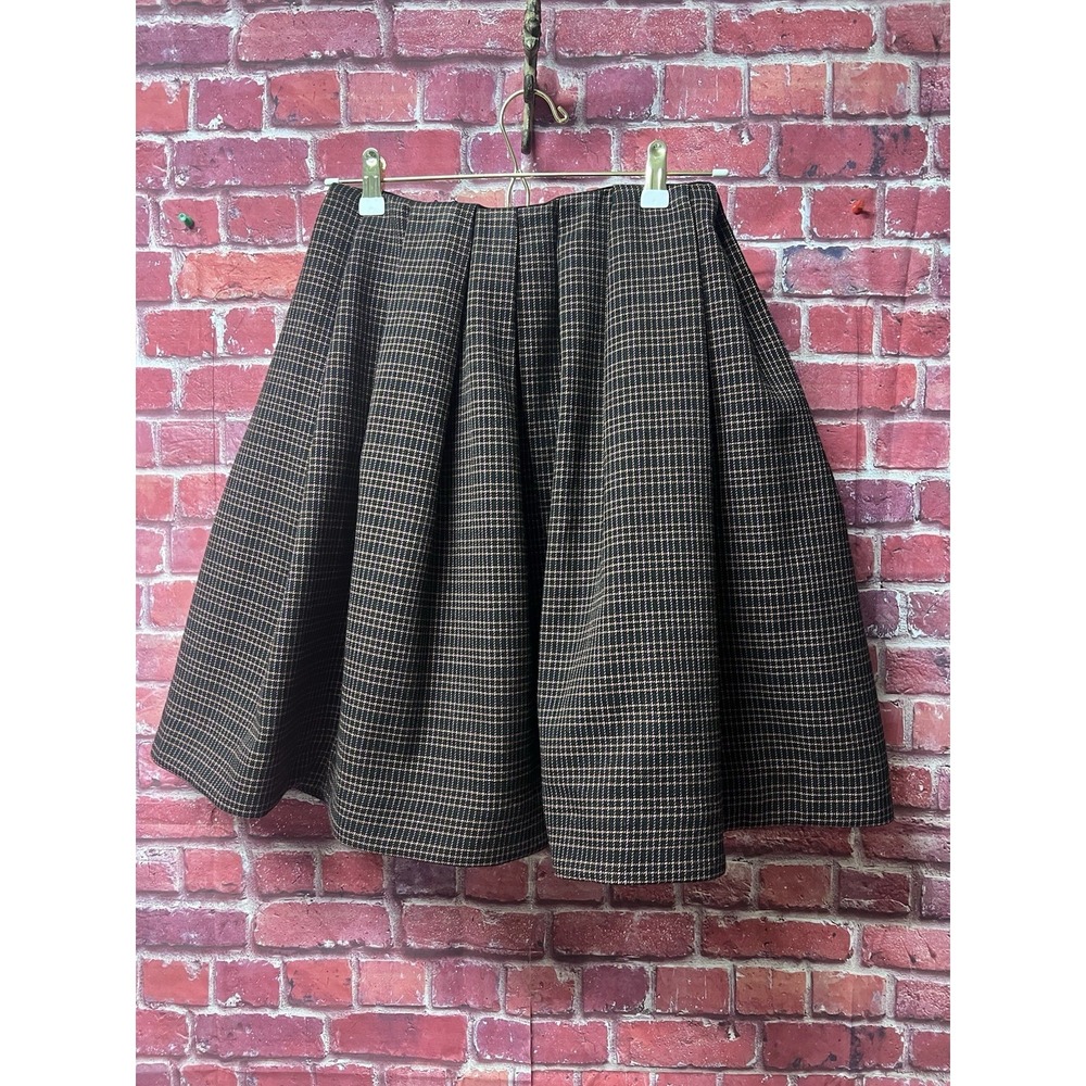 EXQUISE Anthropologie Women's Skirt Sz M pink orange  &‎ Black Anthropologie